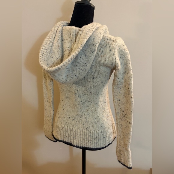 Patagonia Ranchito Wool Blend Buttoned Hoodie Long Sleeved Hooded Sweater Top - Picture 2 of 16